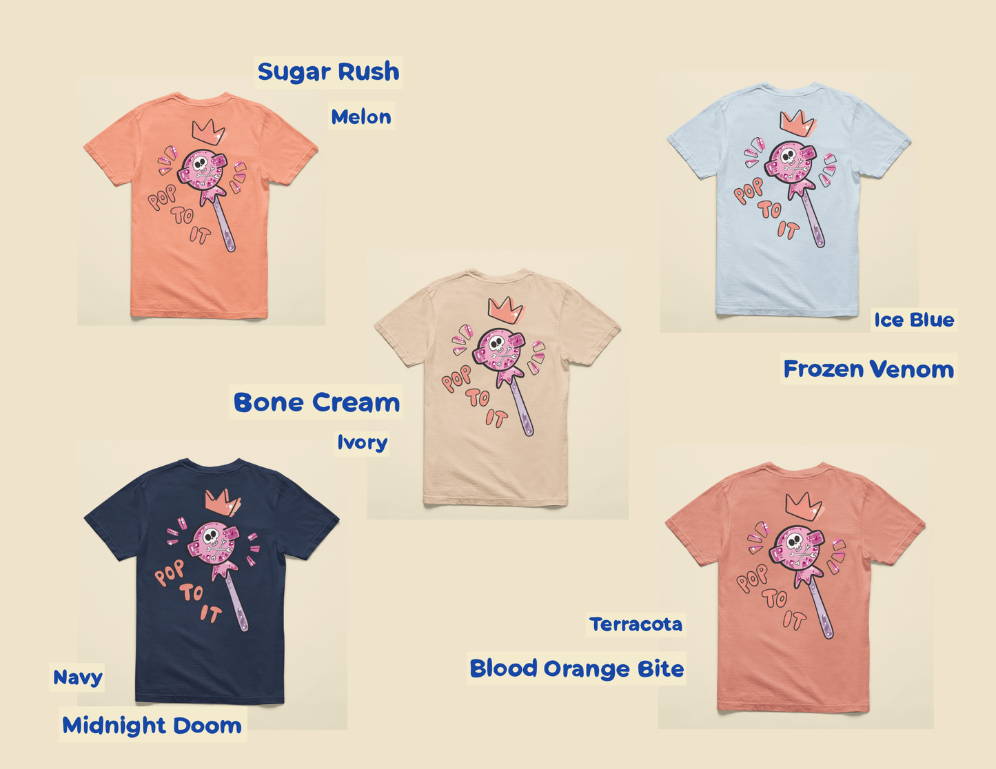 Pop To It Lolly Tee (back) | (Full Color) Graphic Tee – 100% Cotton