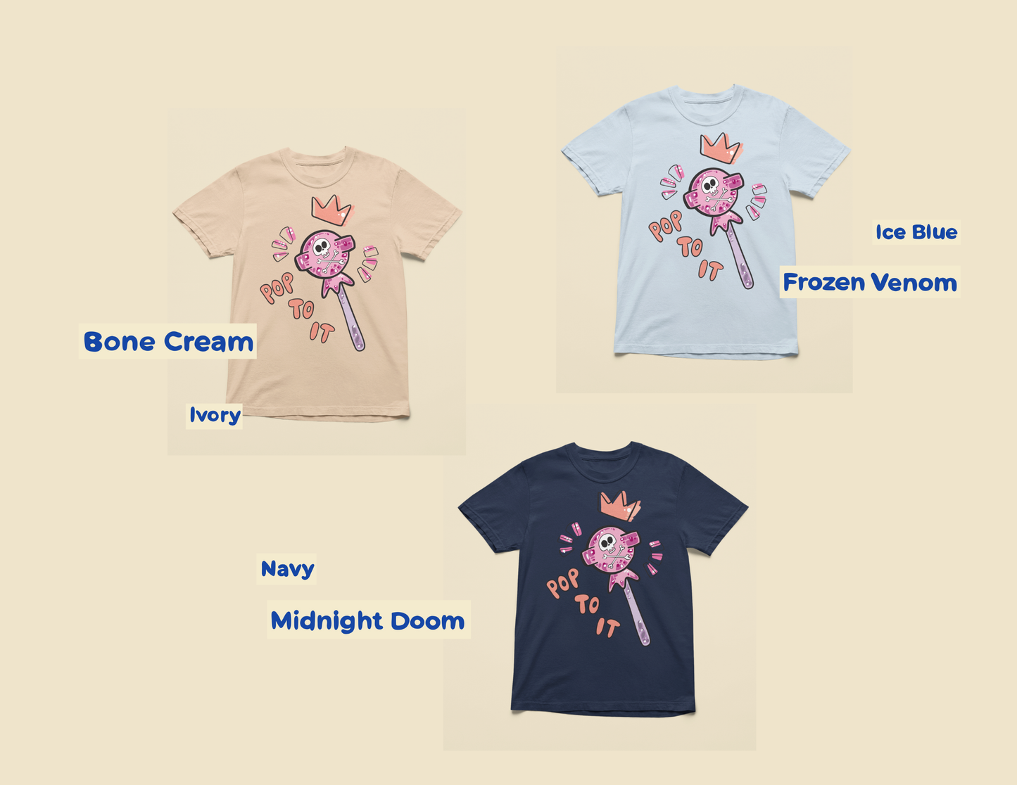 Pop To It Lolly Tee (Front) | (Full Color) Graphic Tee – 100% Cotton