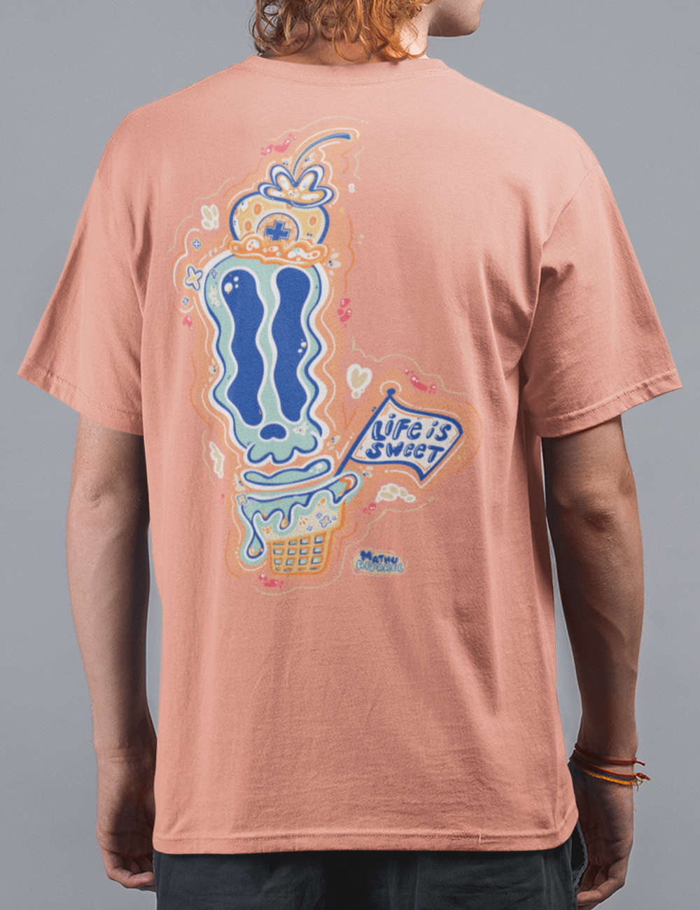 Berry Deadly (Skully-Cream) + Final Scoop Creamery Logo| Full Color Graphic Tshirt
