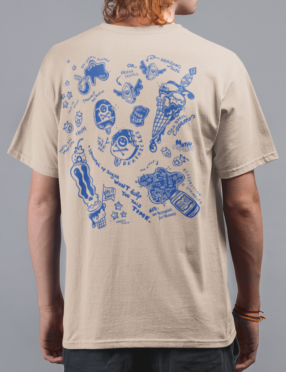 Ingredients of Fate | (Single Color) Fantasy Ice Cream Graphic Tee – 100% Cotton Unisex Shirt