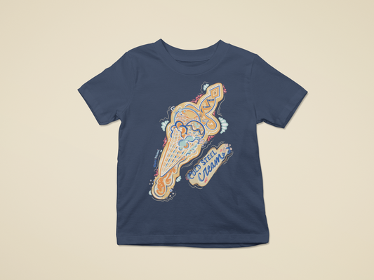 (Youth) Cold Steel Cream + Final Scoop Creamery | (Single Color) Fantasy Ice Cream Graphic Tshirt