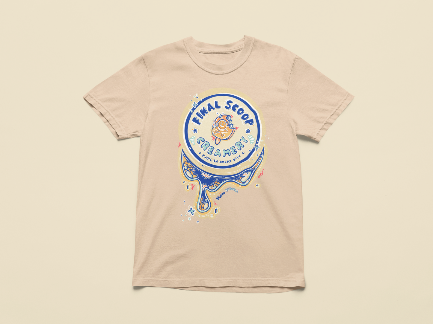 Final Scoop Creamery DRIP Logo | Full Color Graphic Tshirt