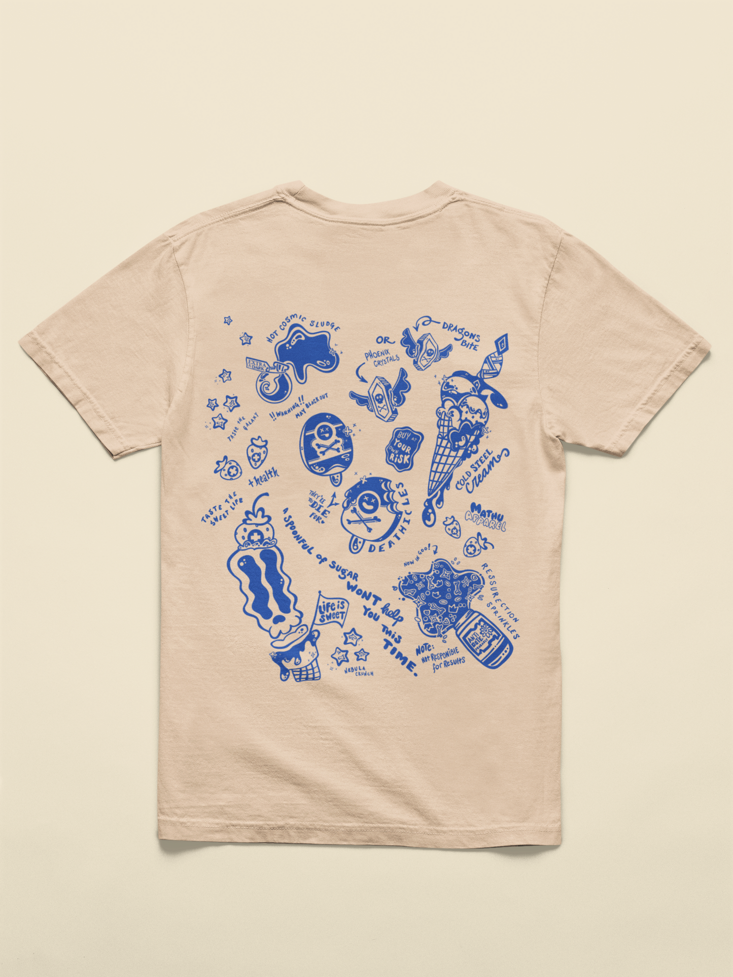 Ingredients of Fate | (Single Color) Fantasy Ice Cream Graphic Tee – 100% Cotton Unisex Shirt