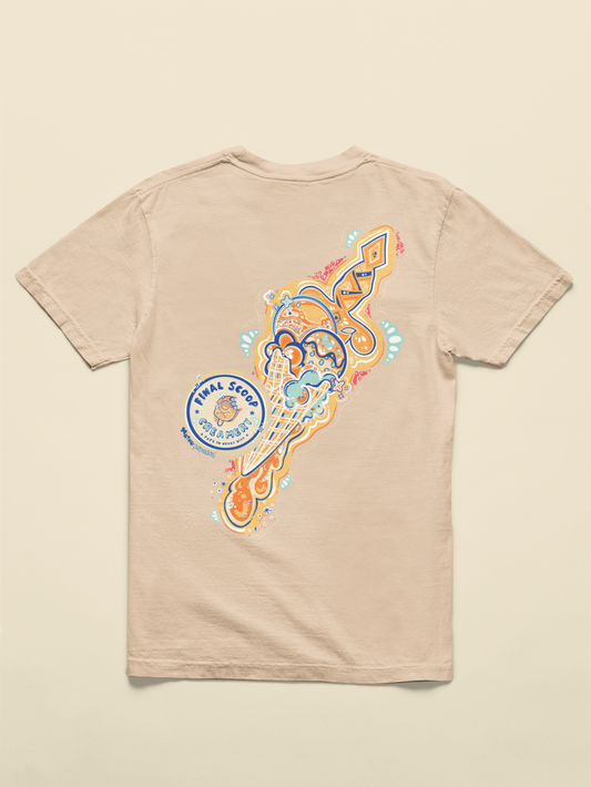 Cold Steel Cream + MA Logo | Full Color Graphic Tshirt