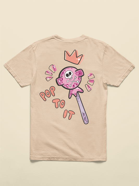 Pop To It Lolly Tee (back) | (Full Color) Graphic Tee – 100% Cotton