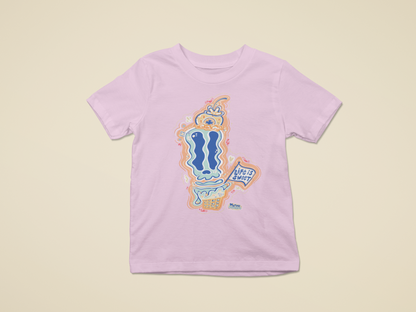 (Youth)(Toddler) Berry Deadly (Skully-Cream) (Front) | (Full Color) Fantasy Ice Cream Graphic Tshirt